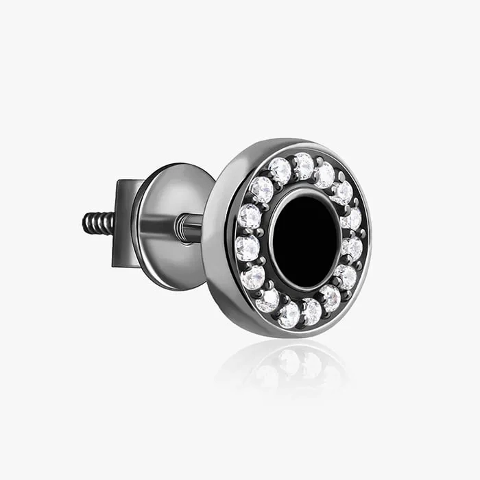 Black Rhodium Ares Stud For Him