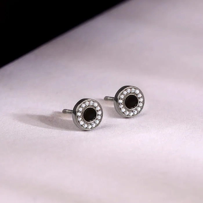 Black Rhodium Ares Stud For Him