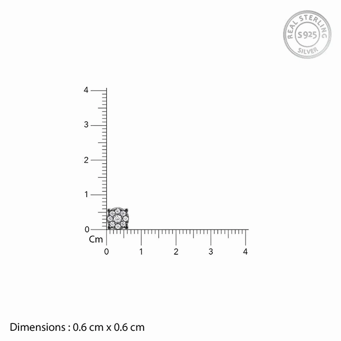 Black Rhodium Asani Stud For Him