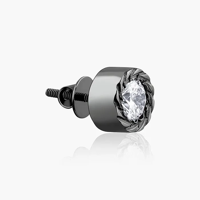 Black Rhodium Loki Stud For Him