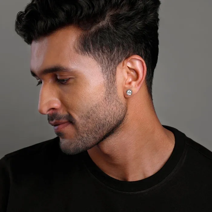 Black Rhodium Loki Stud For Him
