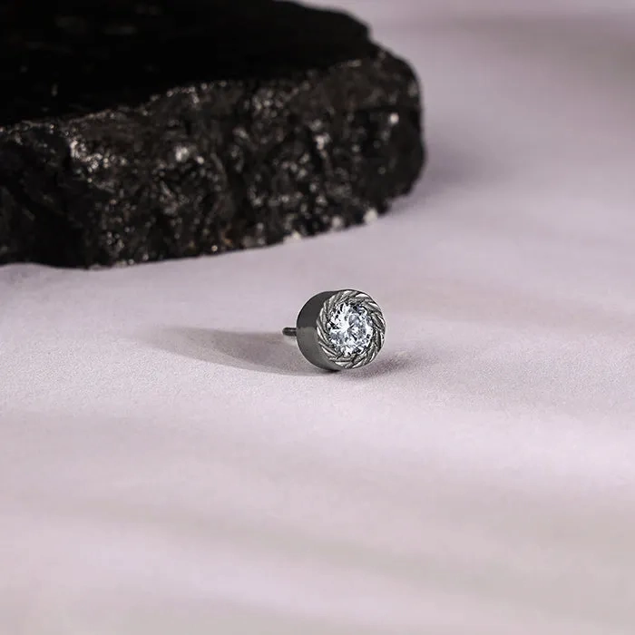 Black Rhodium Loki Stud For Him