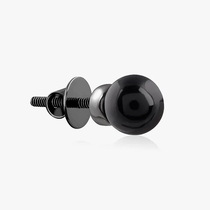 Black Rhodium Rizz Stud For Him