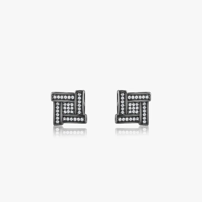 Black Rhodium Shizu Stud For Him