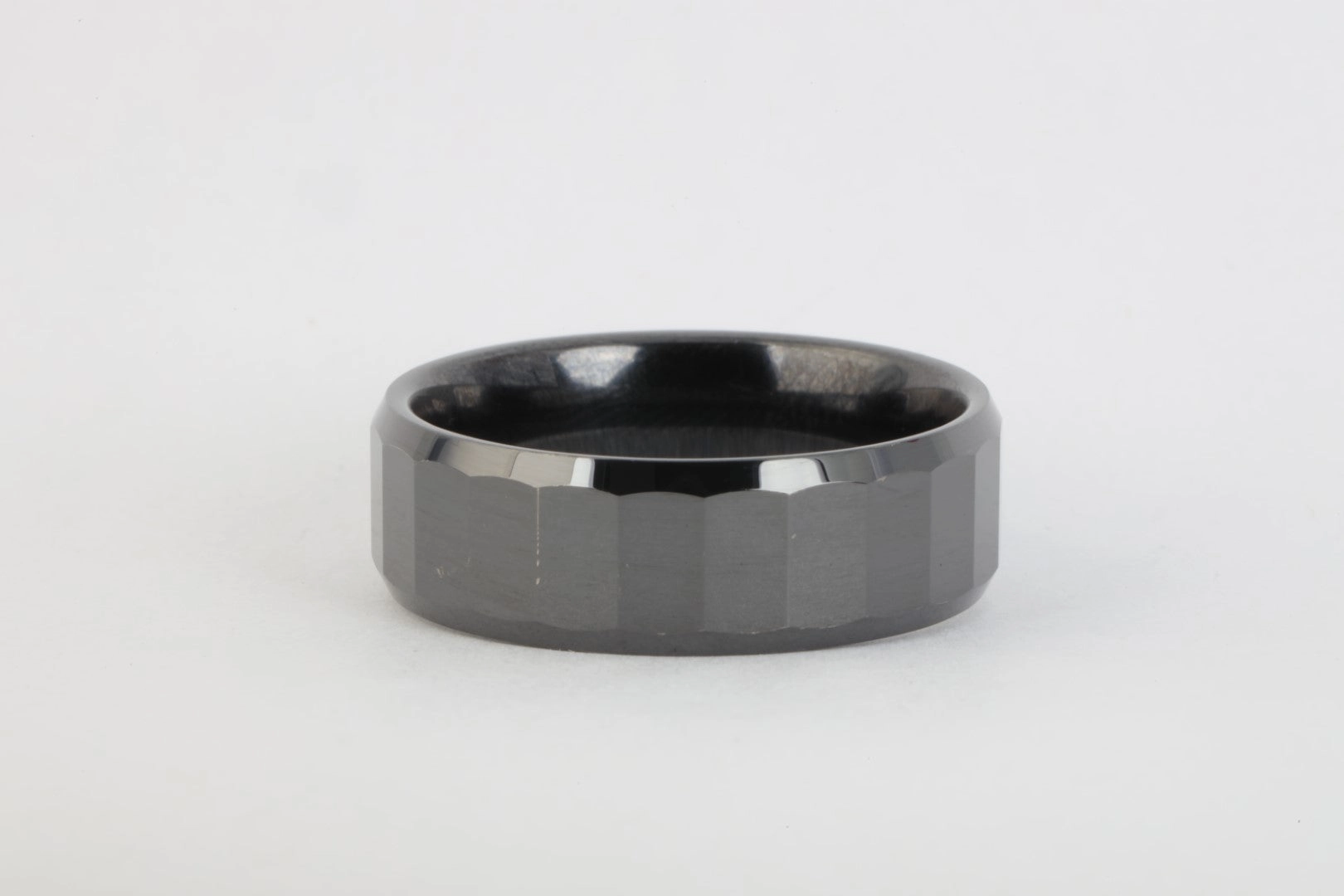 Black Stainless Steel Ring Band Size 12.25 (6.73g.)