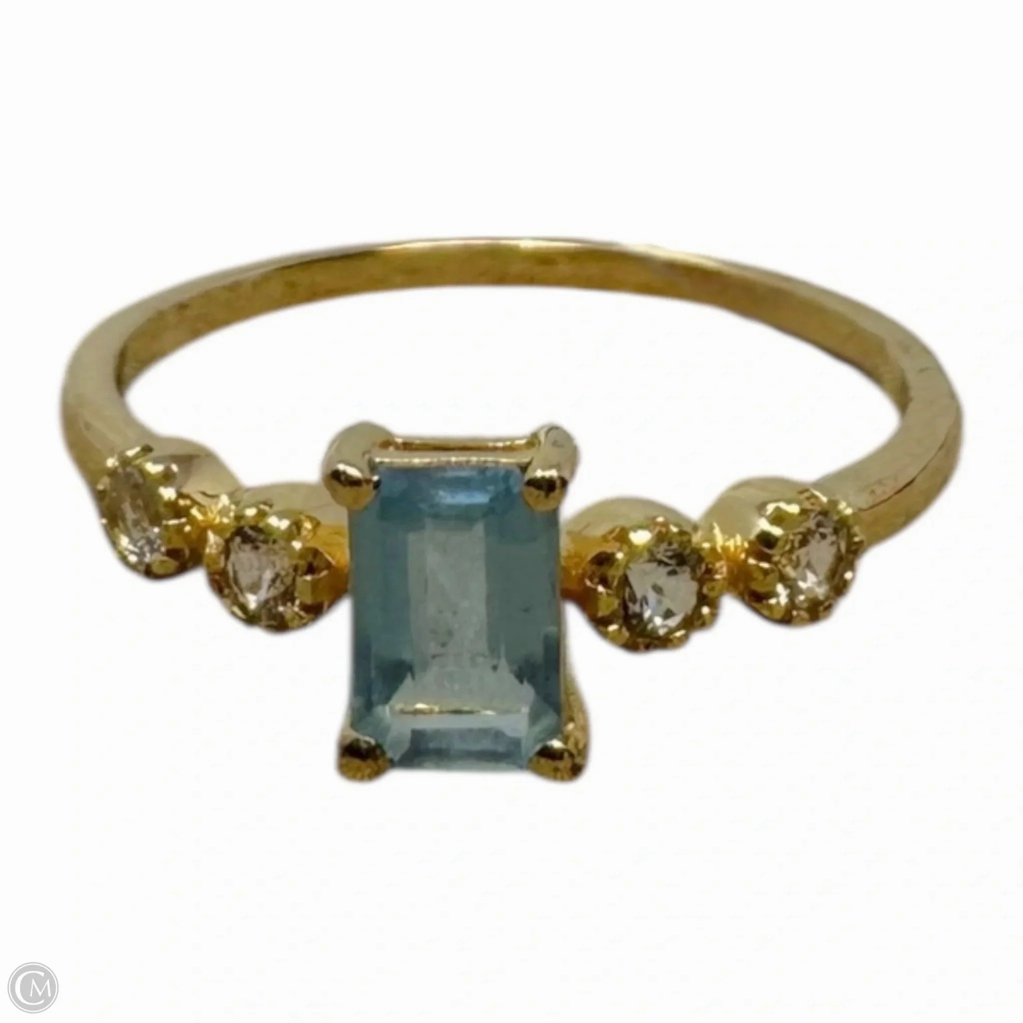 Blue Gem Sterling Silver Ring Unbranded, Size: 8