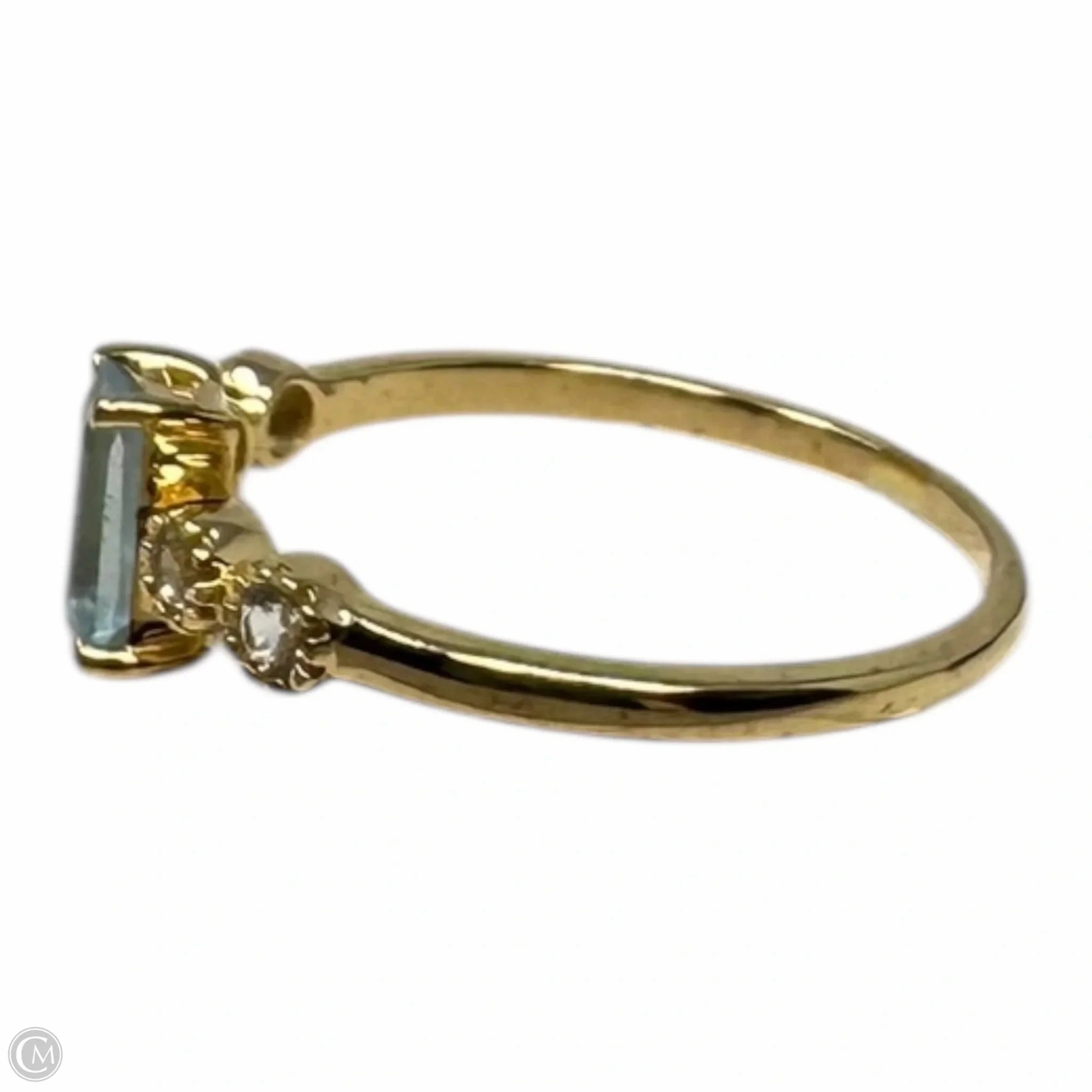Blue Gem Sterling Silver Ring Unbranded, Size: 8