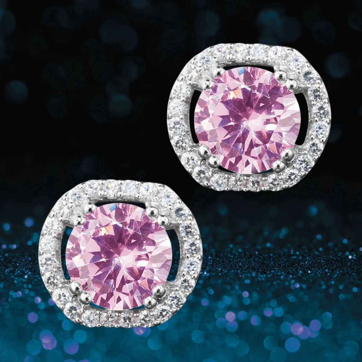 Blush Halo Earrings