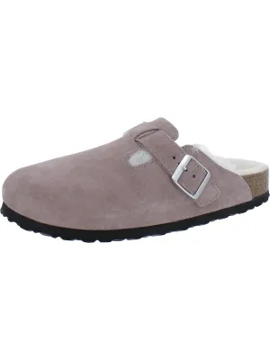 Boston VL/Fell Womens Suede Shearling Mule Sandals