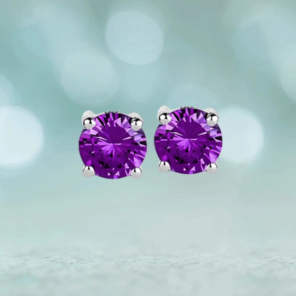Brilliant Birthstones Earrings February