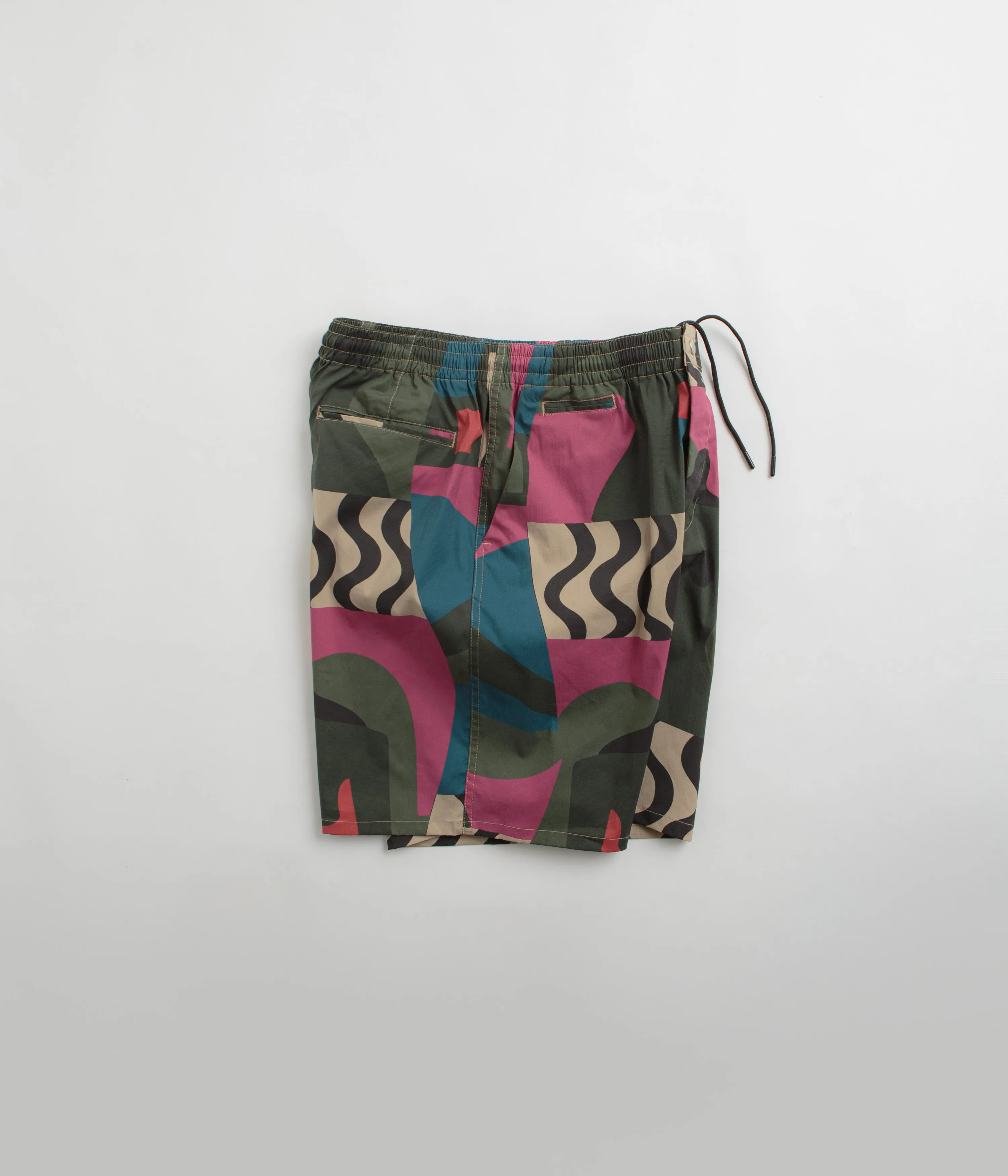 by Parra Distorted Camo Shorts - Pink Parra Clothing