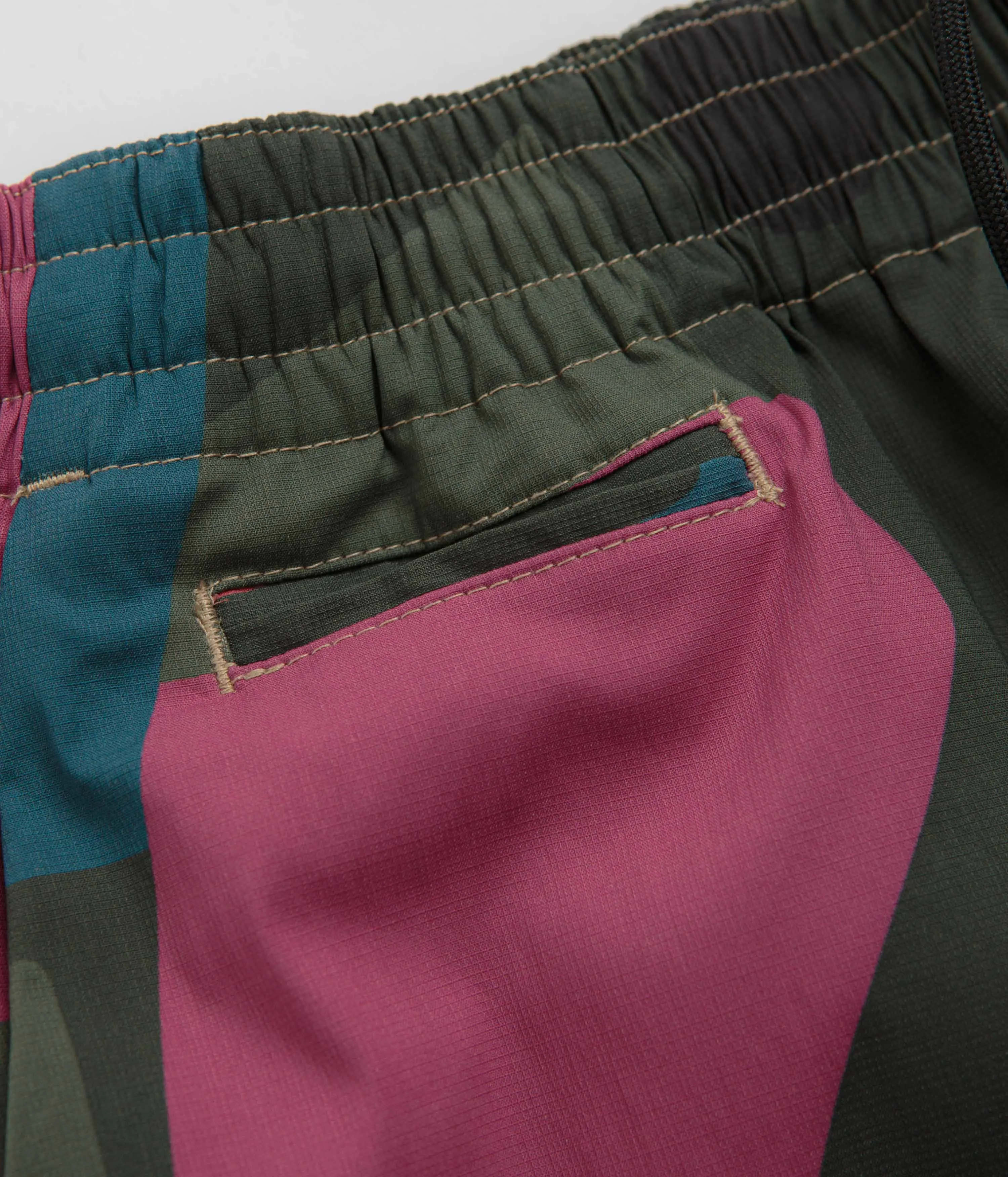 by Parra Distorted Camo Shorts - Pink Parra Clothing