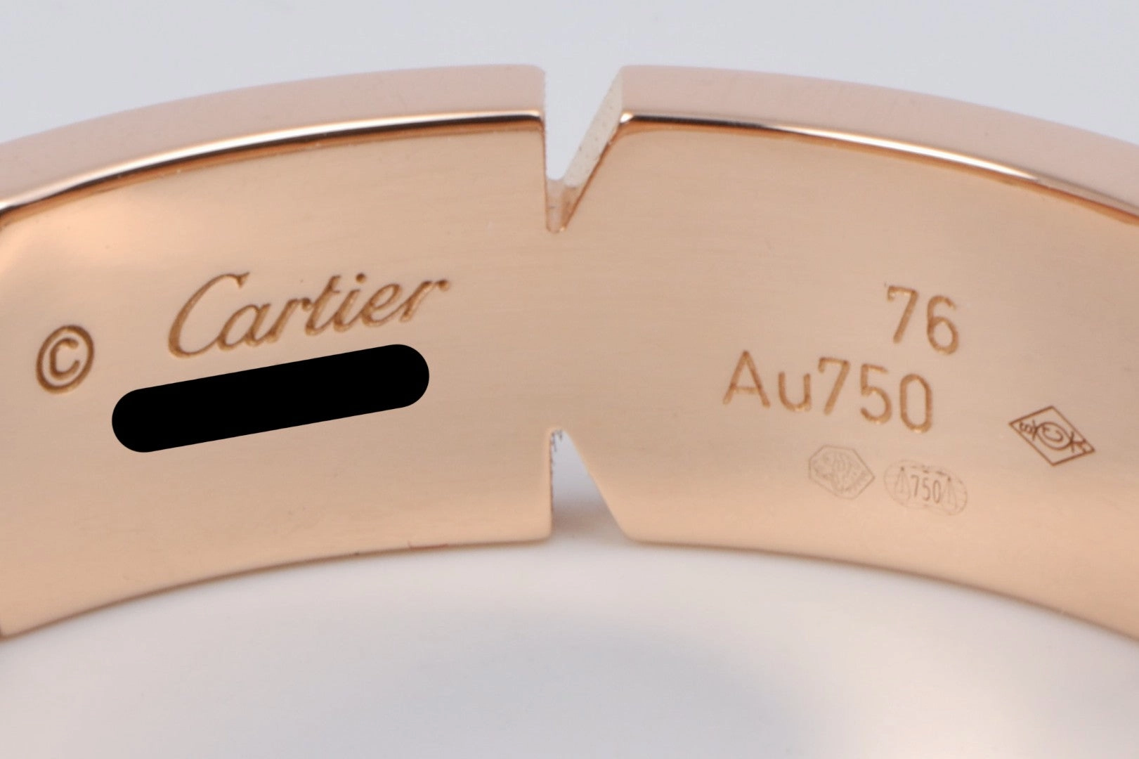 Cartier 18k Rose Gold Tank Francaise Ring Size 16 (14.18g.)