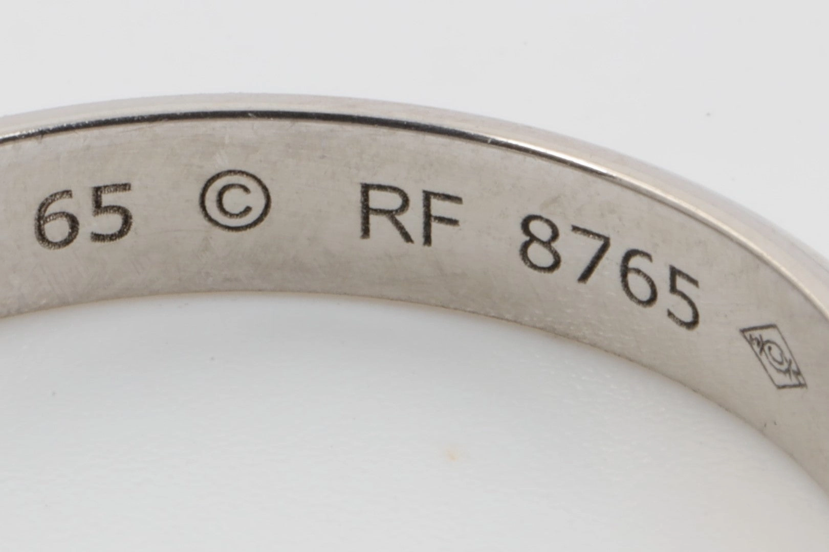 Cartier 950 Platinum Ring Band Size 65 (7.15g.)