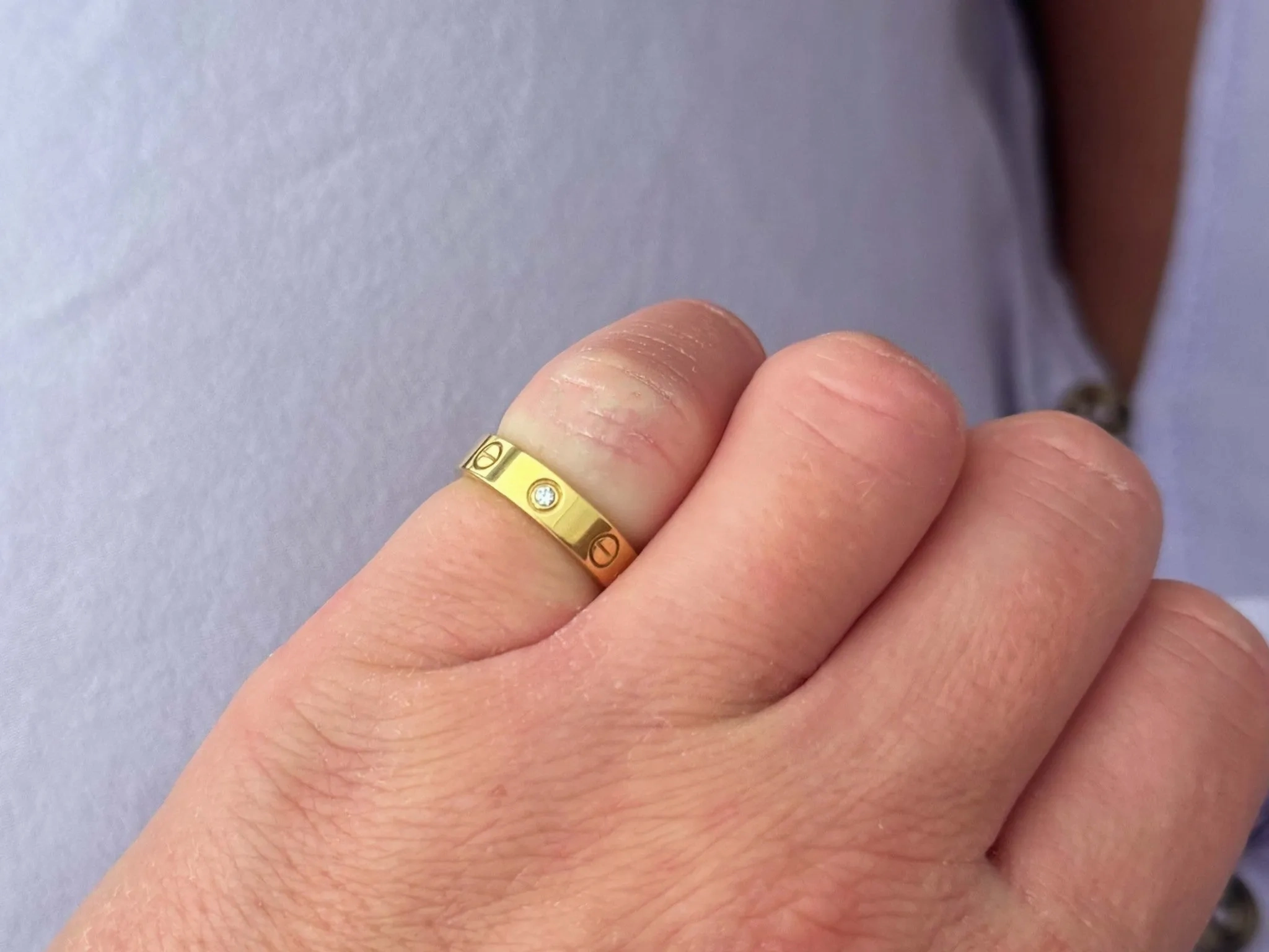 Cartier Diamond Love Ring 18K Yellow Gold With Box and Papers
