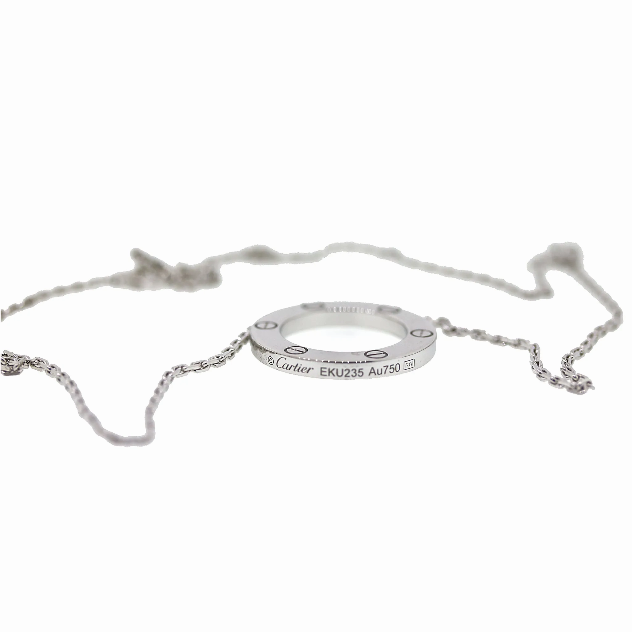 Cartier Love Necklace - 18k White Gold