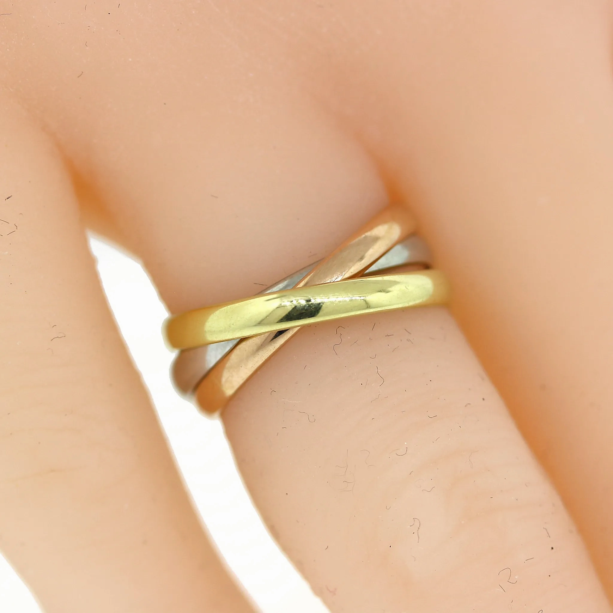 Cartier Trinity Rose, White &amp; Gold 18k Rings