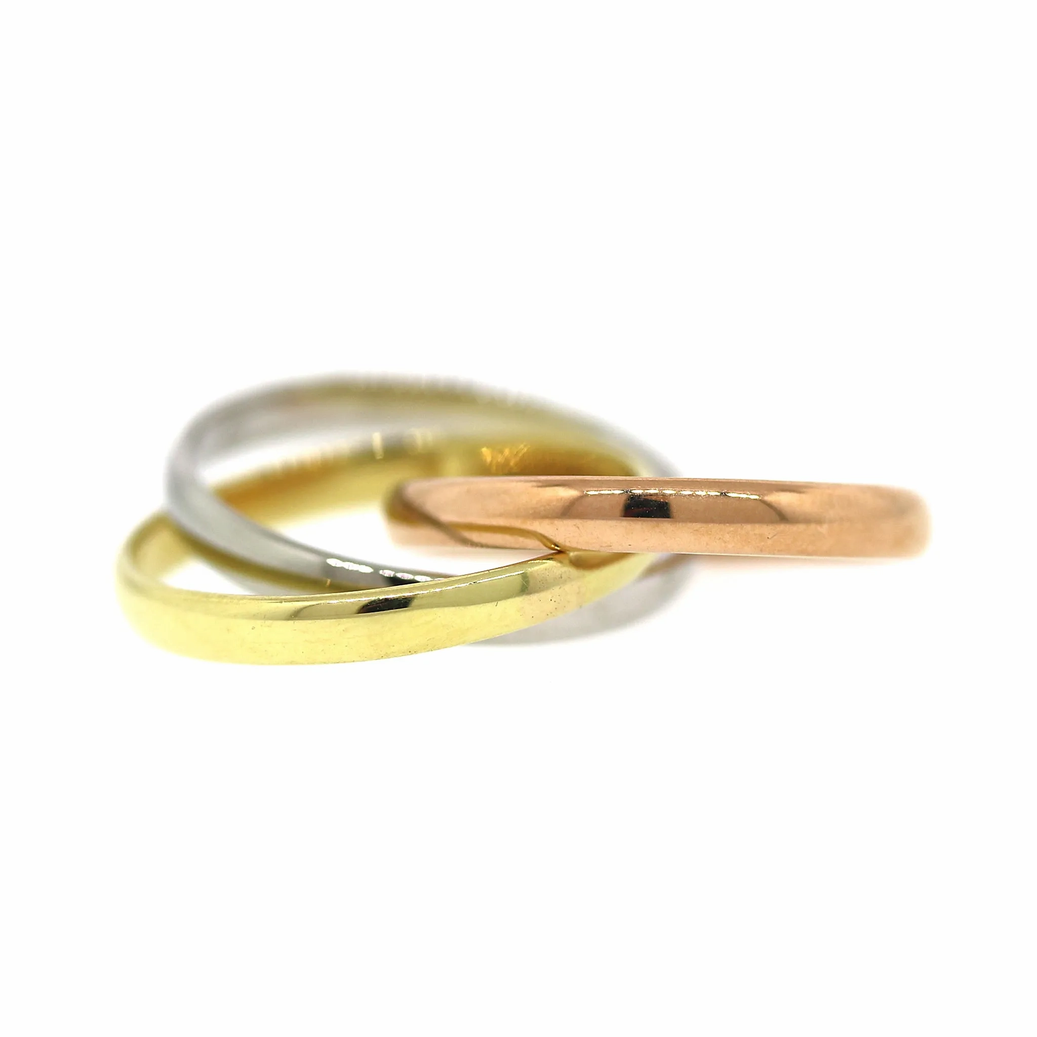 Cartier Trinity Rose, White &amp; Gold 18k Rings