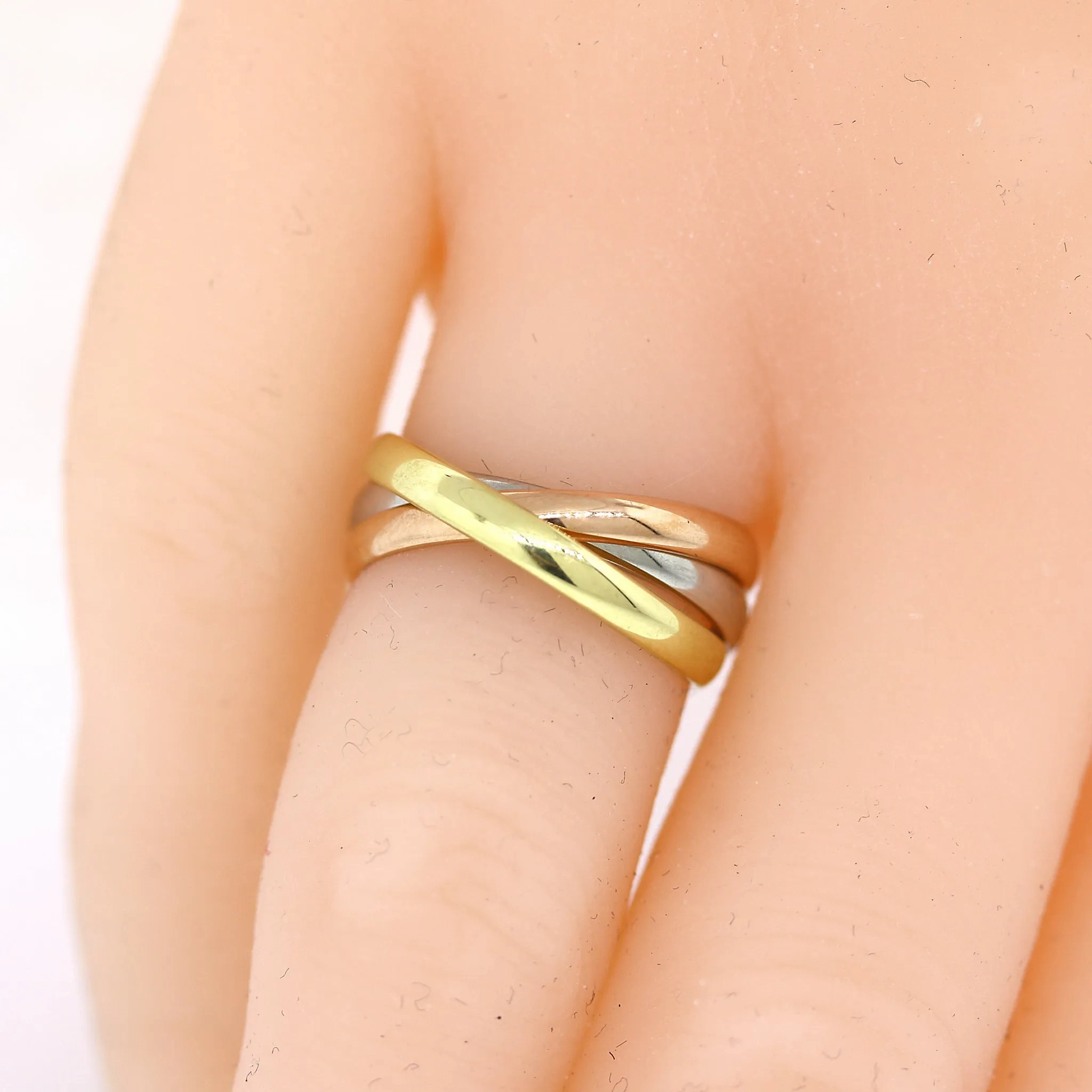 Cartier Trinity Rose, White &amp; Gold 18k Rings