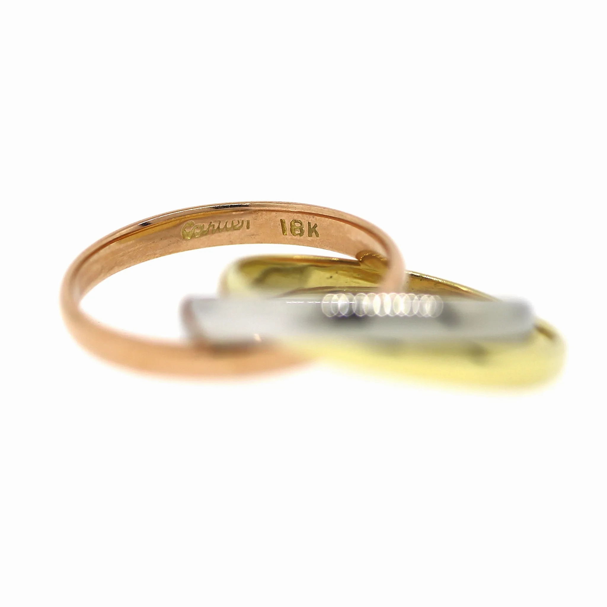 Cartier Trinity Rose, White &amp; Gold 18k Rings
