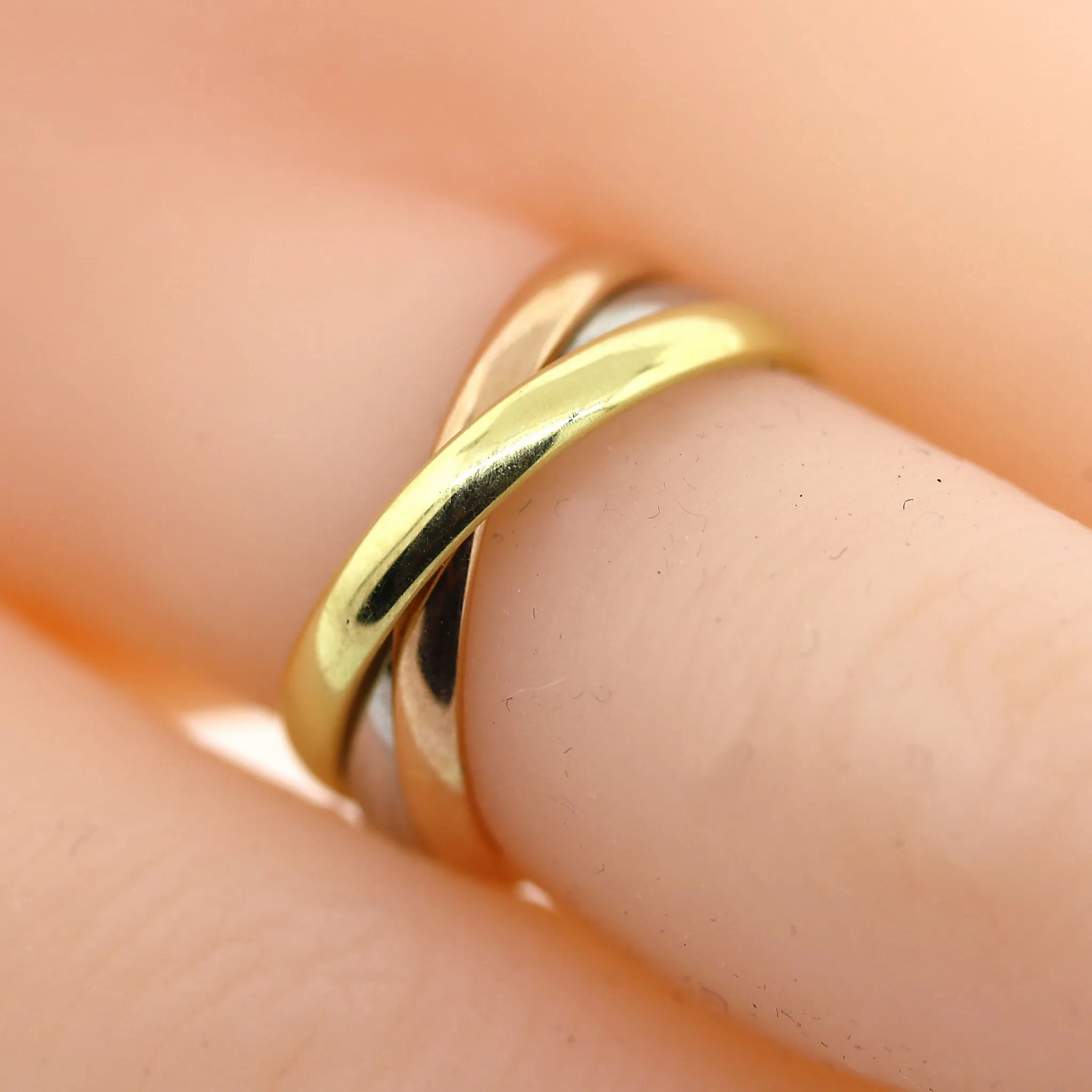Cartier Trinity Rose, White &amp; Gold 18k Rings