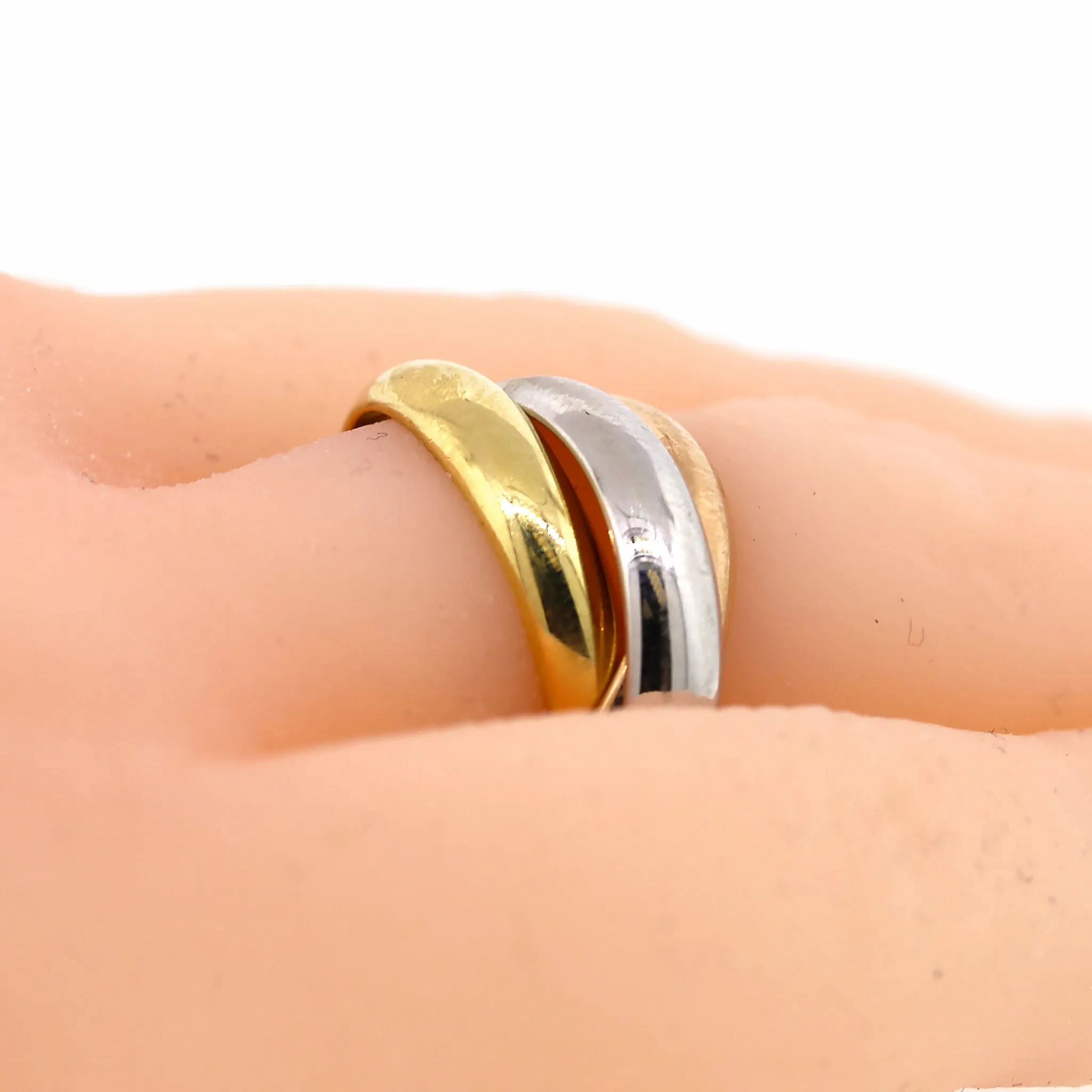 Cartier Trinity Rose, White &amp; Gold 18k Rings