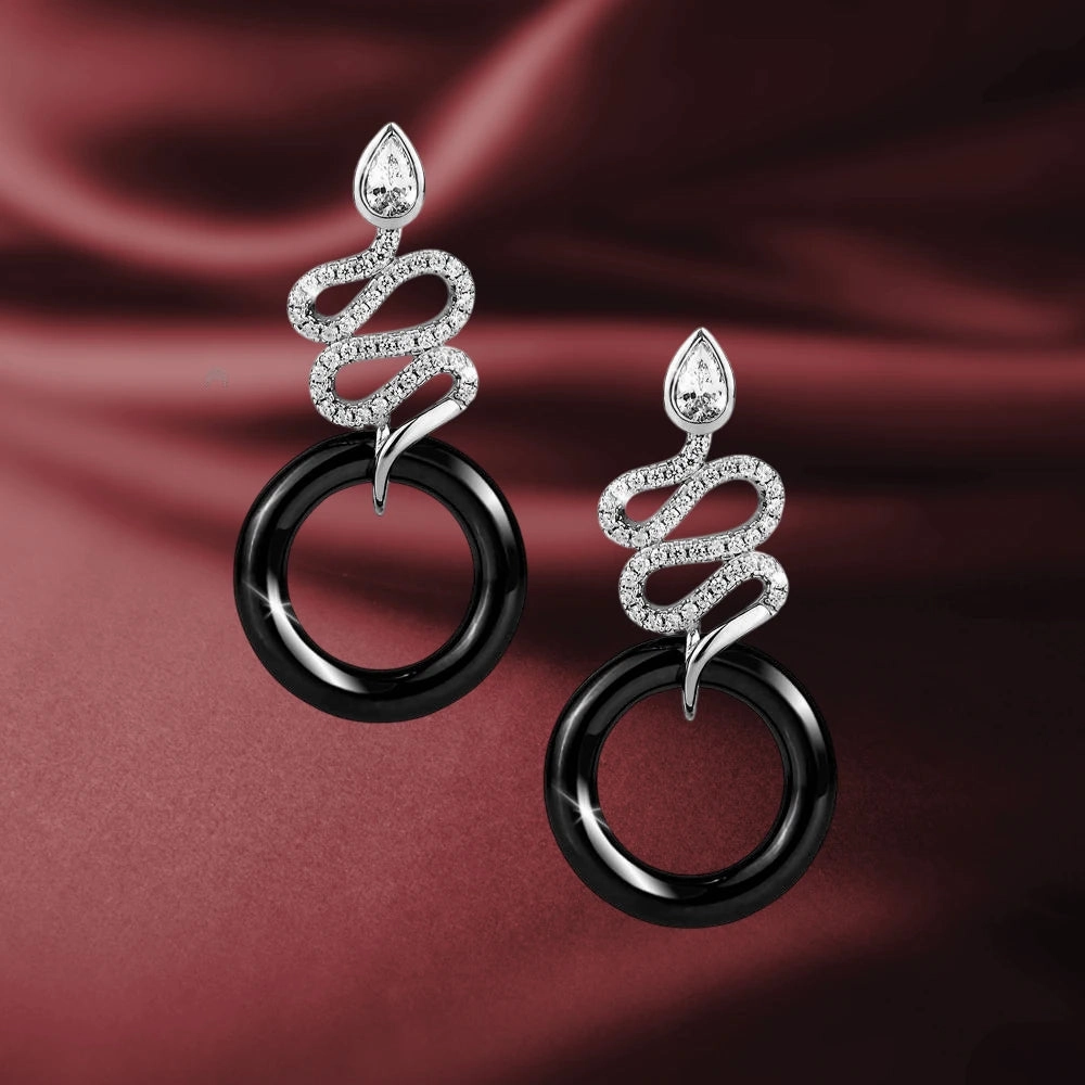 Ceramica Serpent Earrings