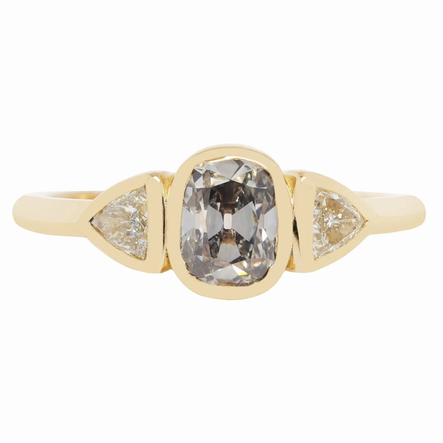 Champagne Sparkle Trio Ring