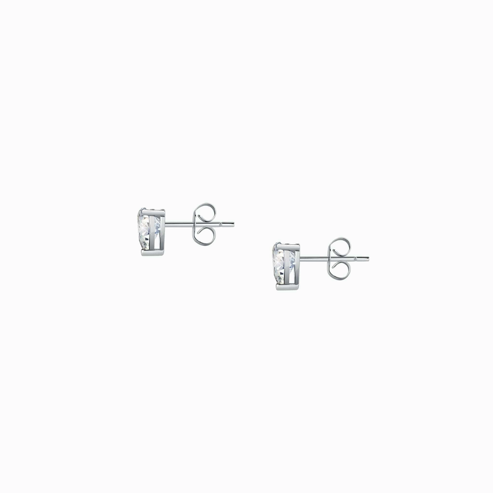 Chiara Ferragni Diamond Heart White Heart Earrings
