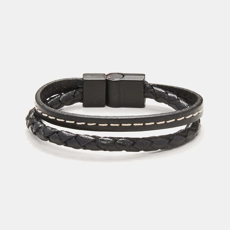 Chrysostomos Kids Handmade Bracelet with Black Braid Strap