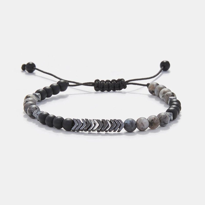 Chrysostomos Kids Handmade Natural Mineral Stones of Grey Larvikite
