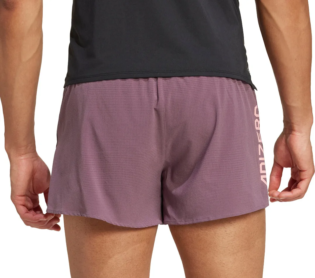 Clothing Adidas  Men adidas Adizero Gel Mens Running Shorts - Purple