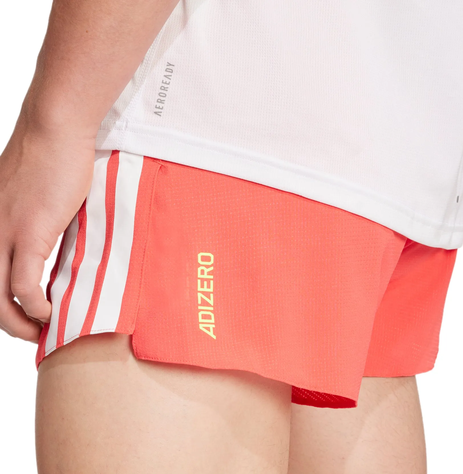 Clothing Adidas  Men adidas Adizero Gel Pocket 3 Inch Mens Running Shorts - Red