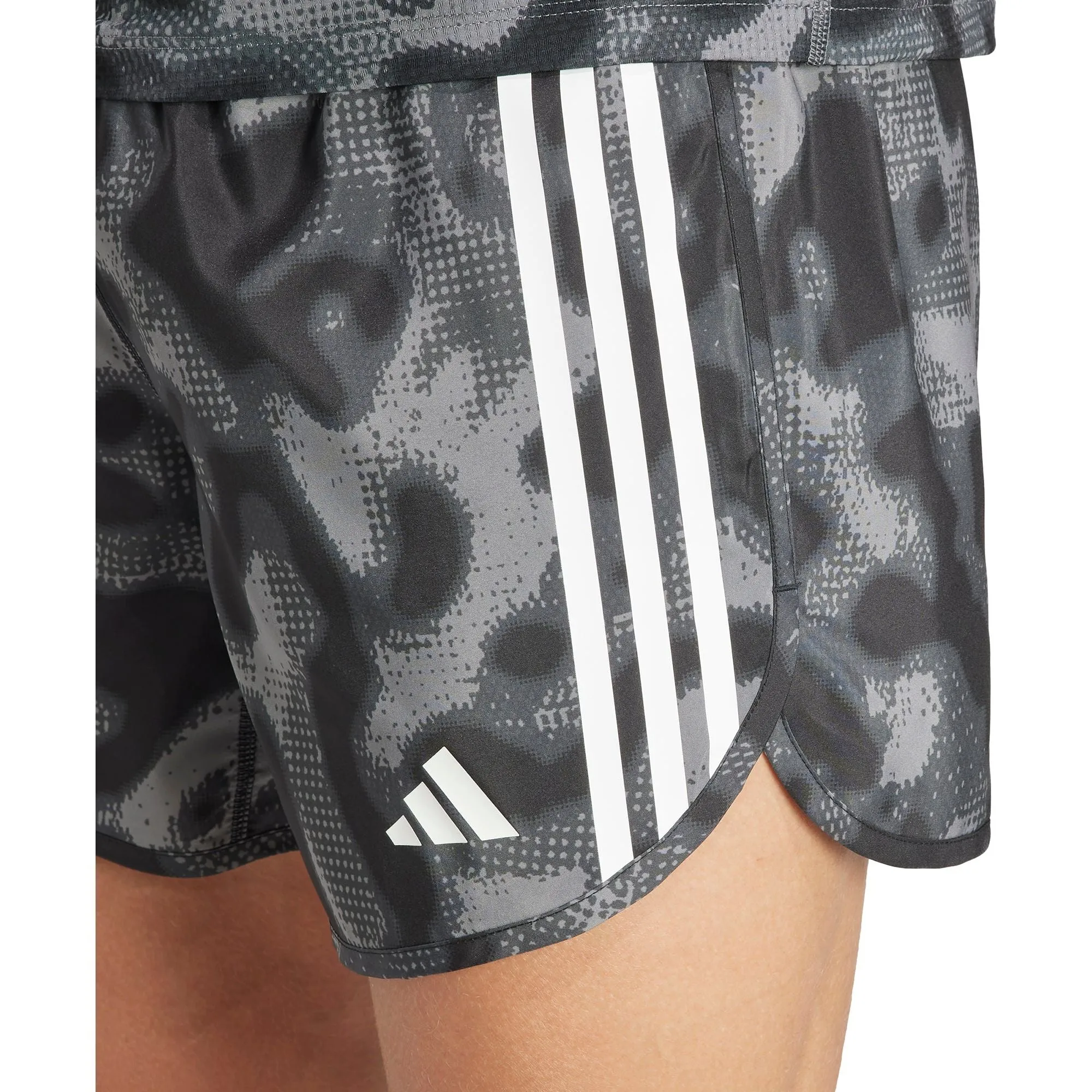 Clothing Adidas  Men adidas Own The Run 3 Stripes 5 Inch Mens Running Shorts - Grey