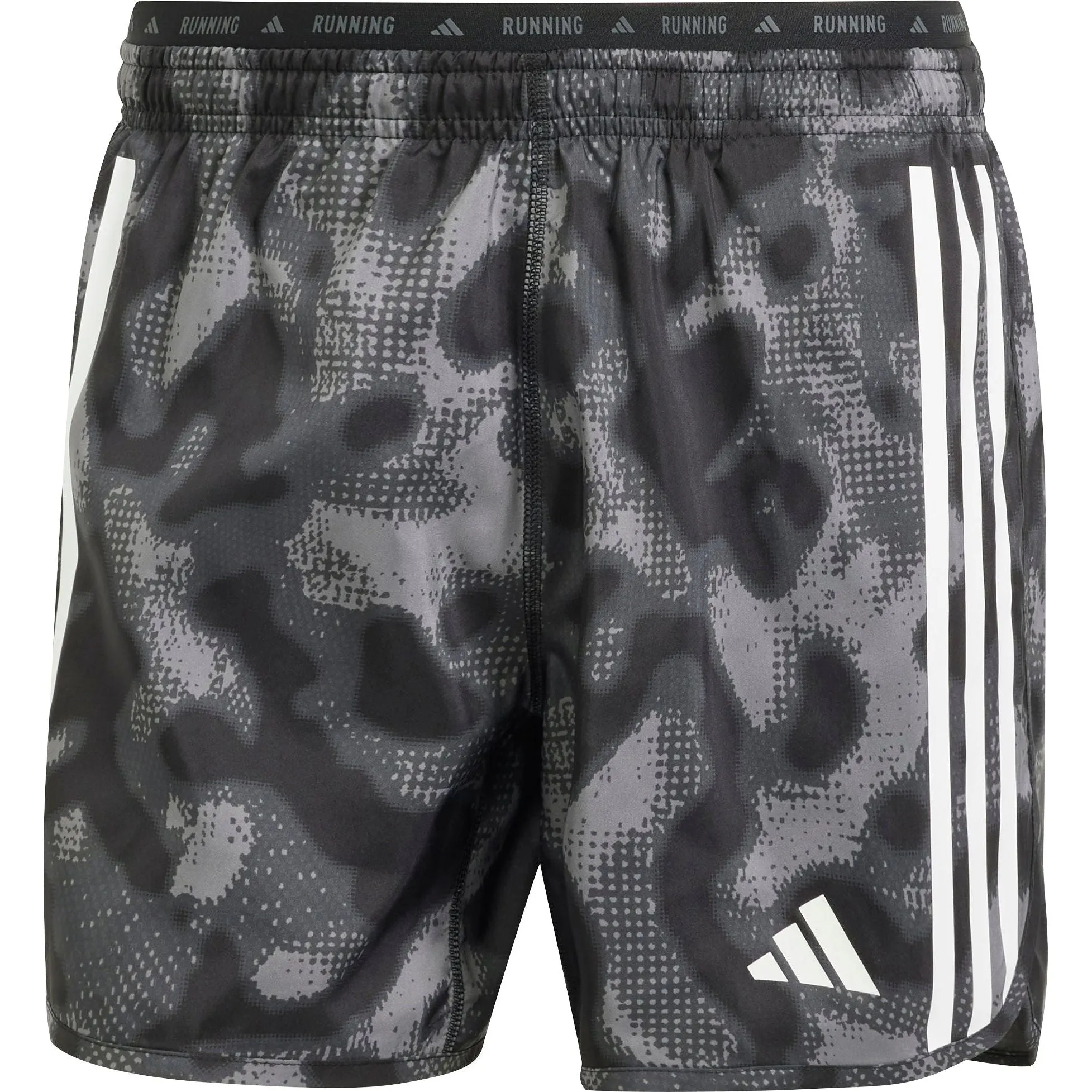 Clothing Adidas  Men adidas Own The Run 3 Stripes 5 Inch Mens Running Shorts - Grey