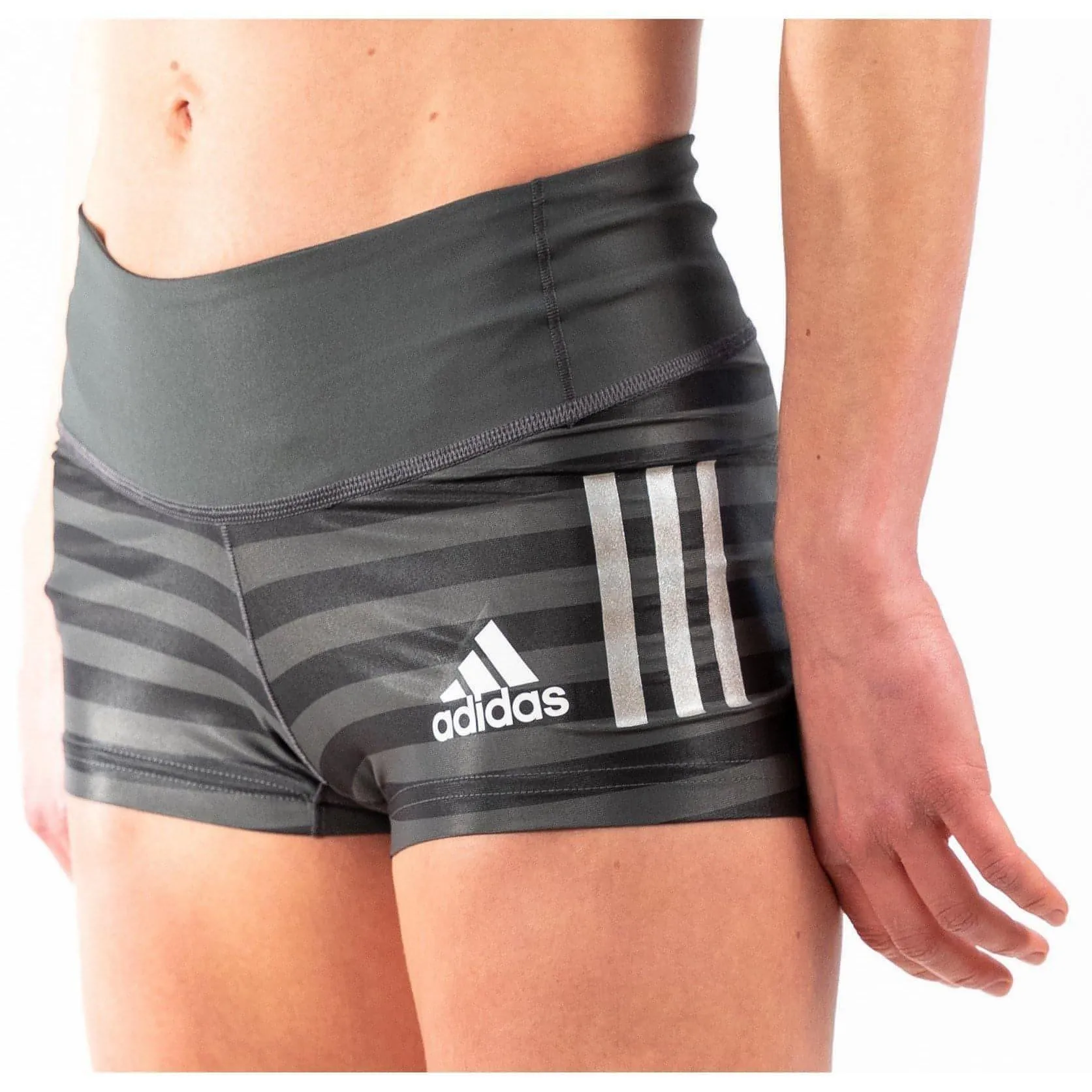 Clothing Adidas  Women adidas Adizero Booty Womens Short Running Tights - Grey