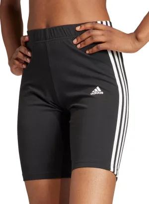 Clothing Adidas  Women adidas Essentials 3 Stripes Womens Short Running Tights - Black