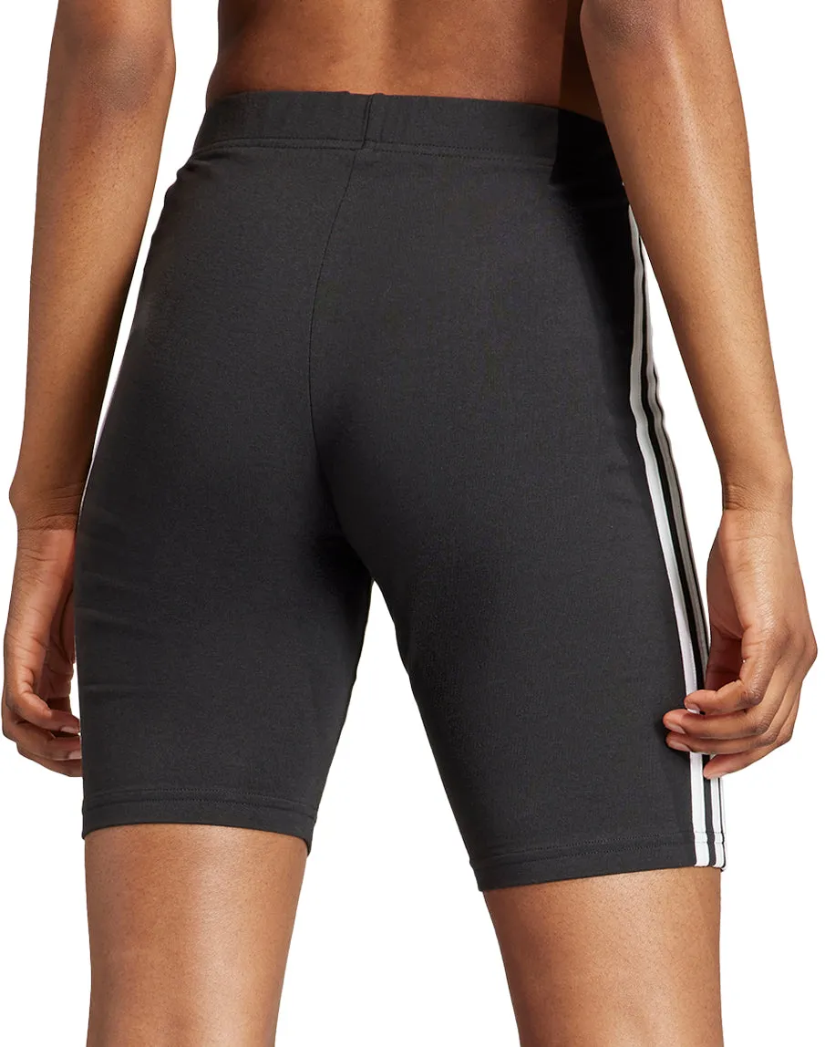 Clothing Adidas  Women adidas Essentials 3 Stripes Womens Short Running Tights - Black