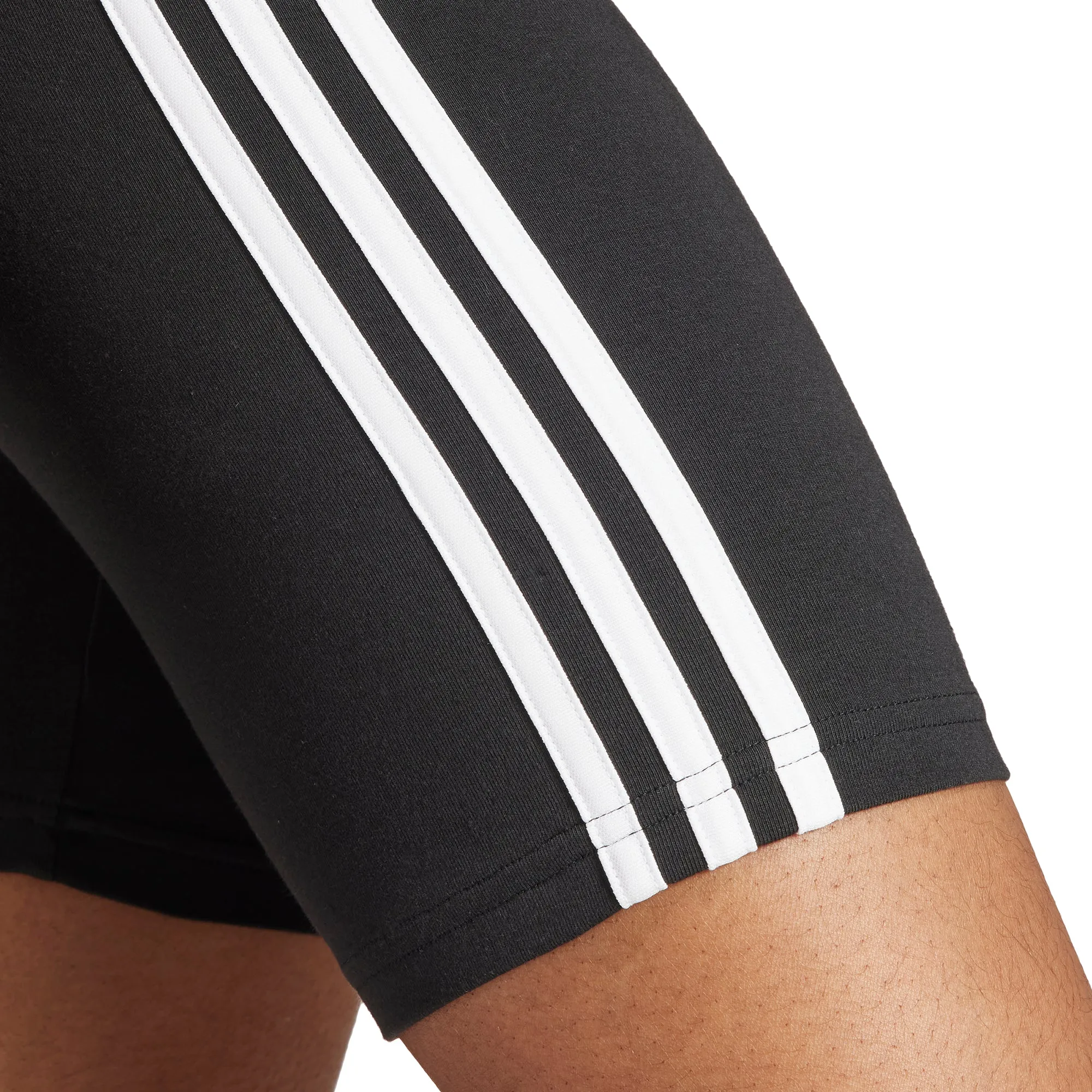 Clothing Adidas  Women adidas Essentials 3 Stripes Womens Short Running Tights - Black
