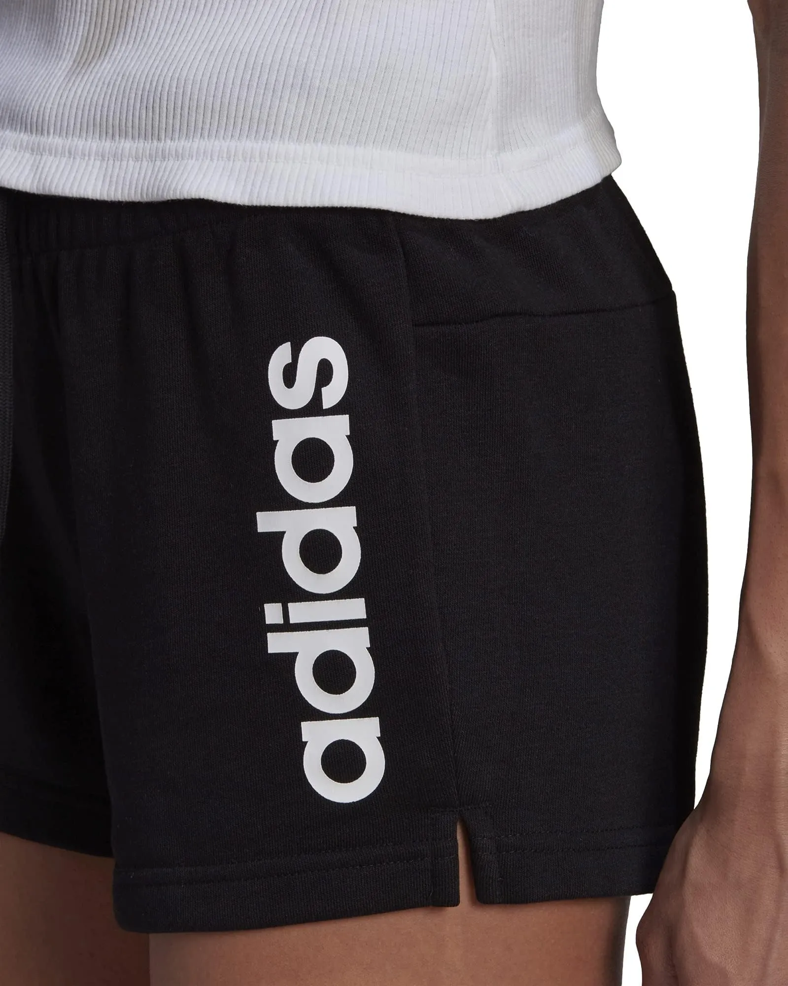 Clothing Adidas  Women adidas Essentials Slim Logo Womens Training Shorts - Black
