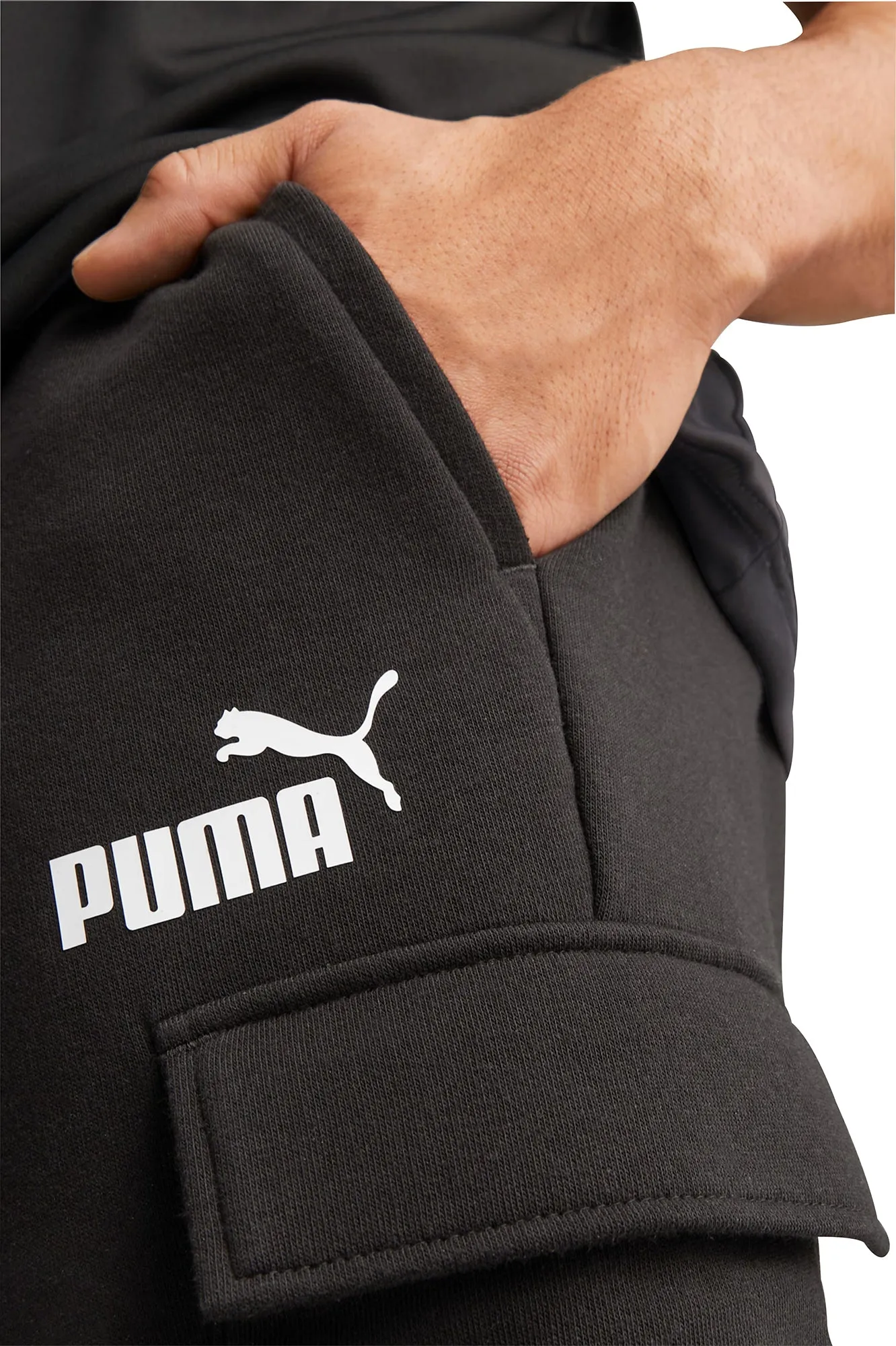 Clothing Puma  Men Puma Essentials Cargo Mens Shorts - Black