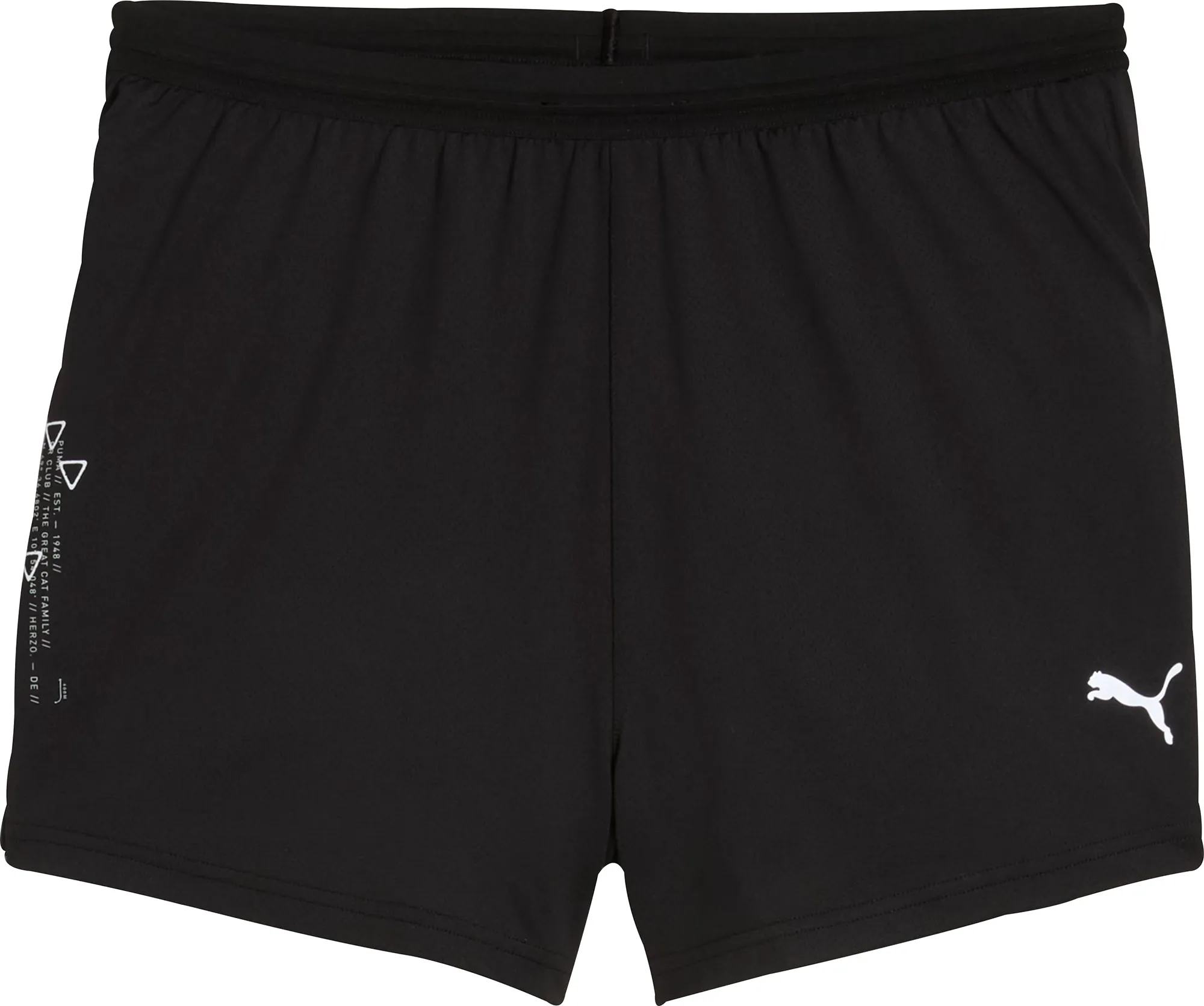Clothing Puma  Men Puma Knit 3 Inch Mens Split Running Shorts - Black