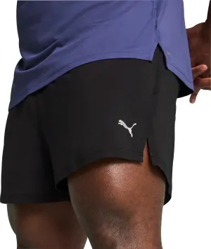 Clothing Puma  Men Puma Knit 3 Inch Mens Split Running Shorts - Black