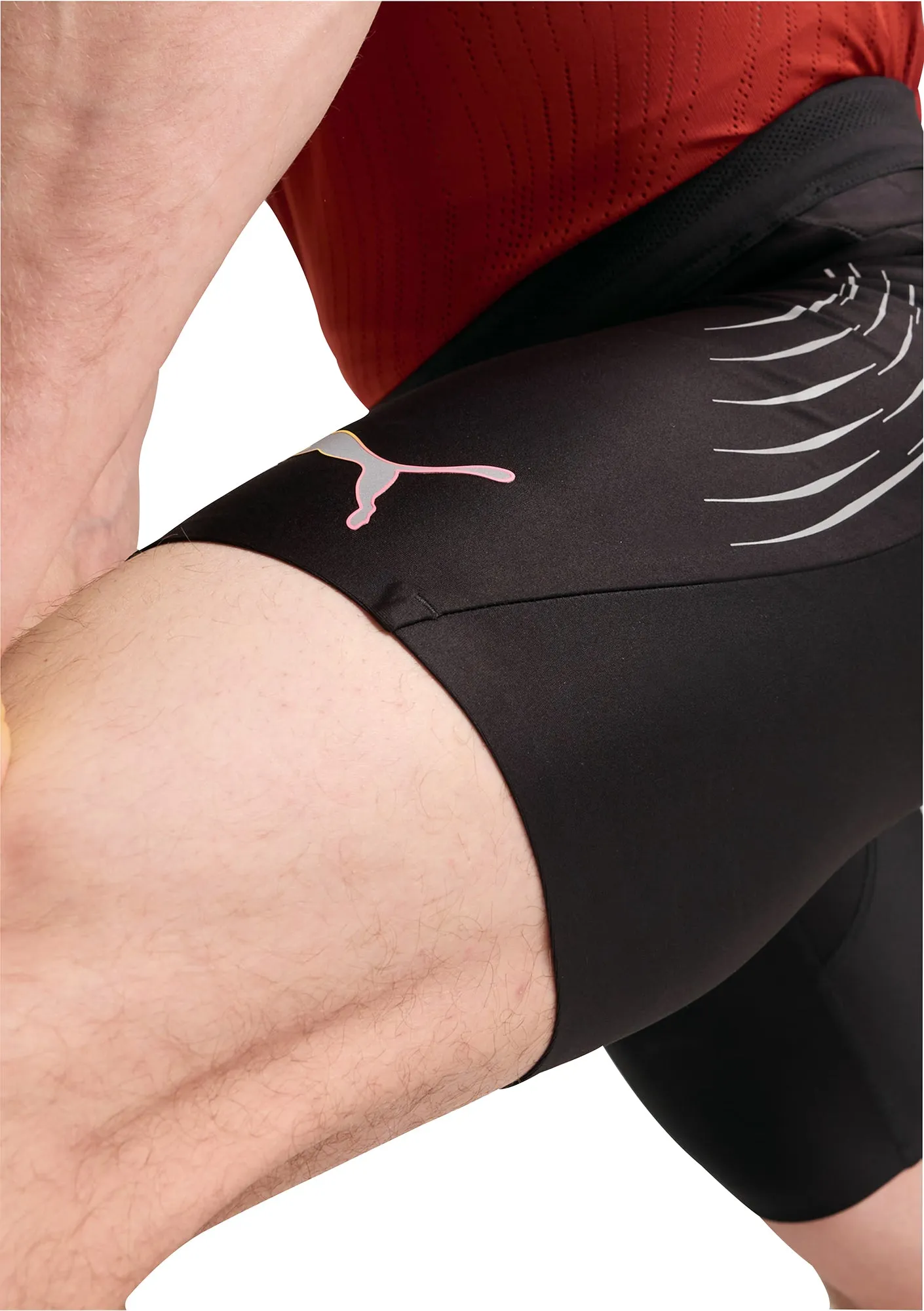 Clothing Puma  Men Puma Run Elite Mens Short Running Tights - Black