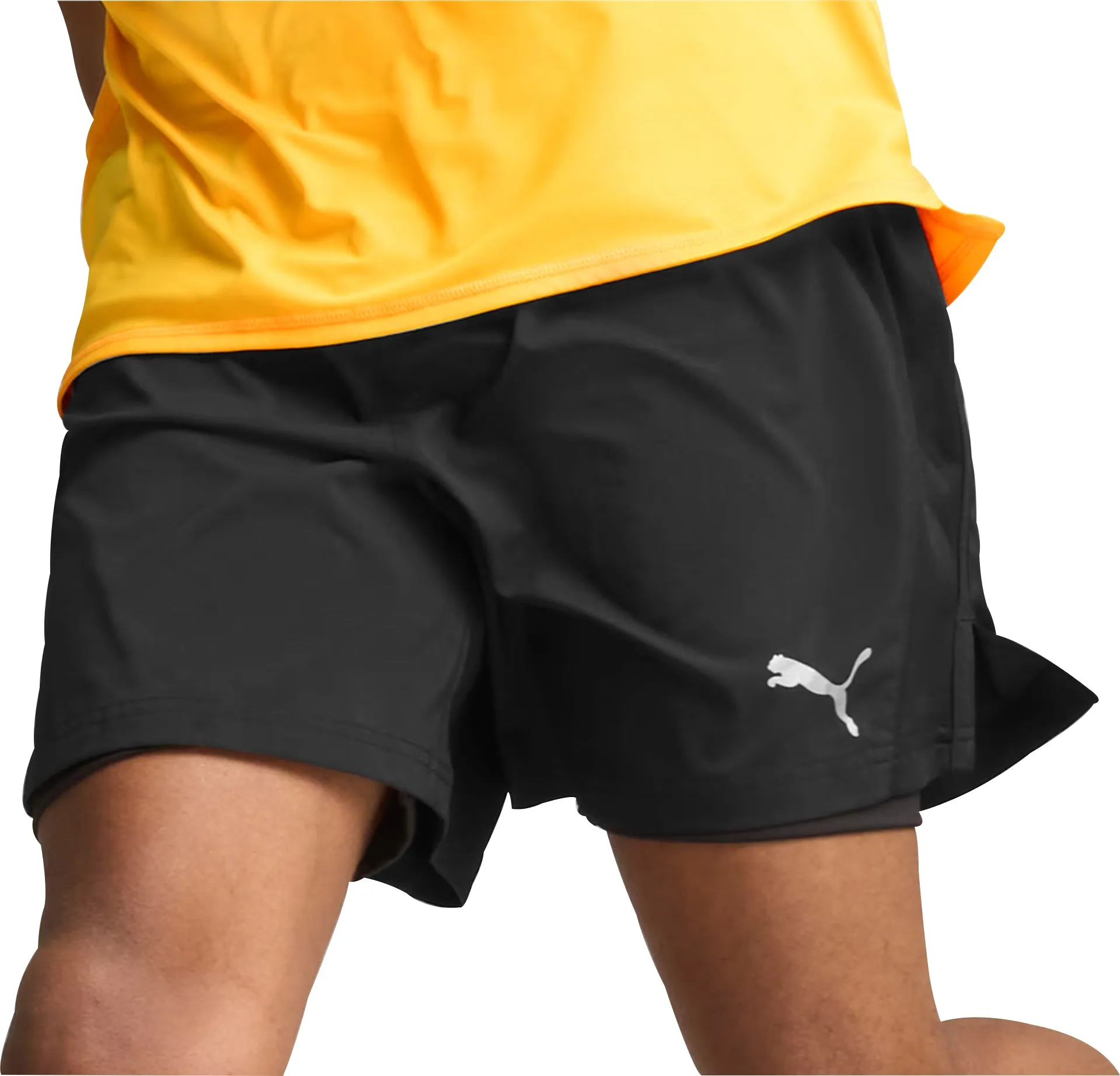 Clothing Puma  Men Puma Run Favourite Velocity 2 In 1 Mens Running Shorts - Black