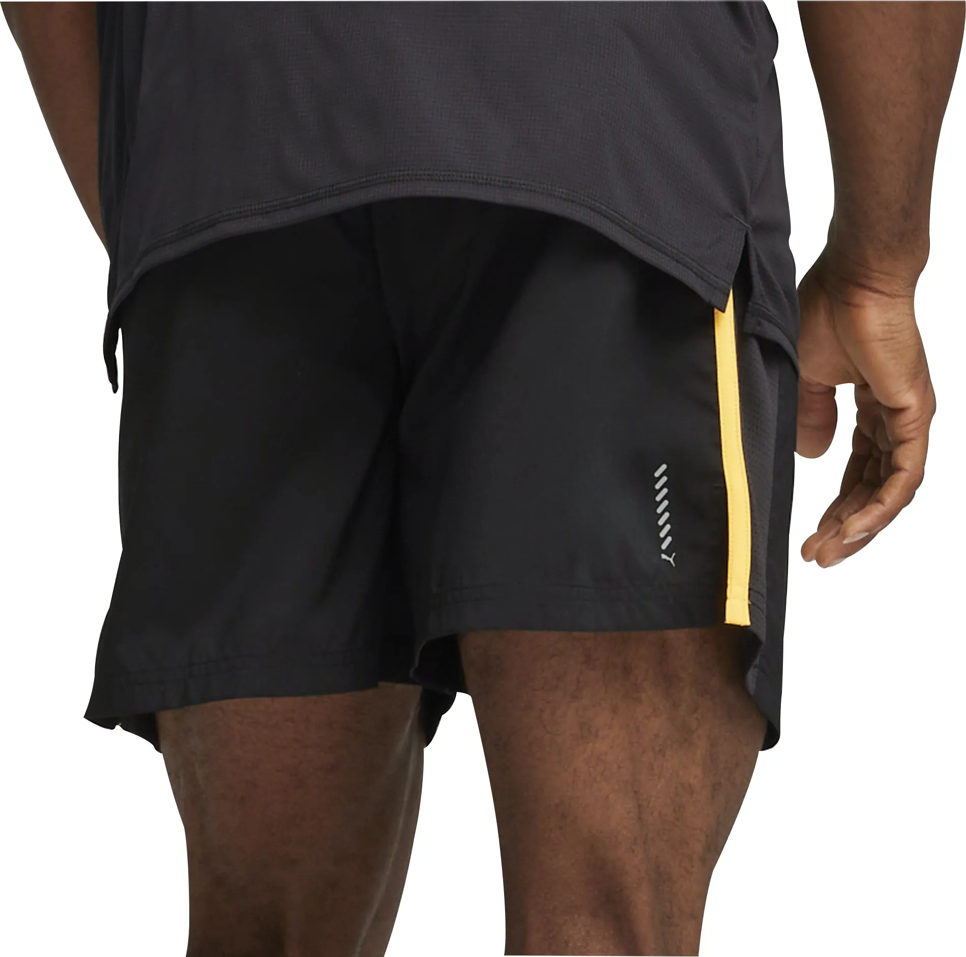 Clothing Puma  Men Puma Run Favourite Velocity 5 Inch Mens Running Shorts - Black