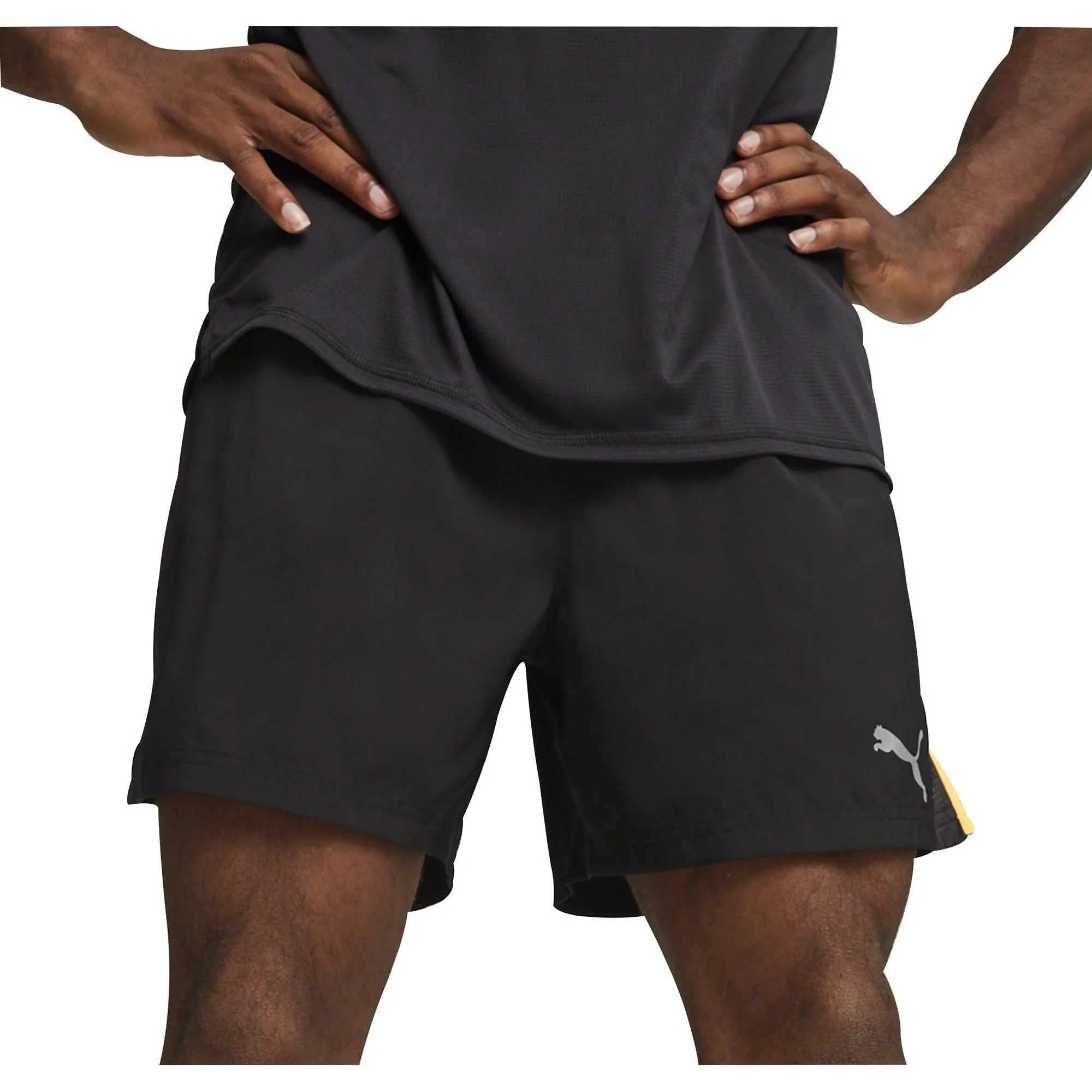 Clothing Puma  Men Puma Run Favourite Velocity 5 Inch Mens Running Shorts - Black