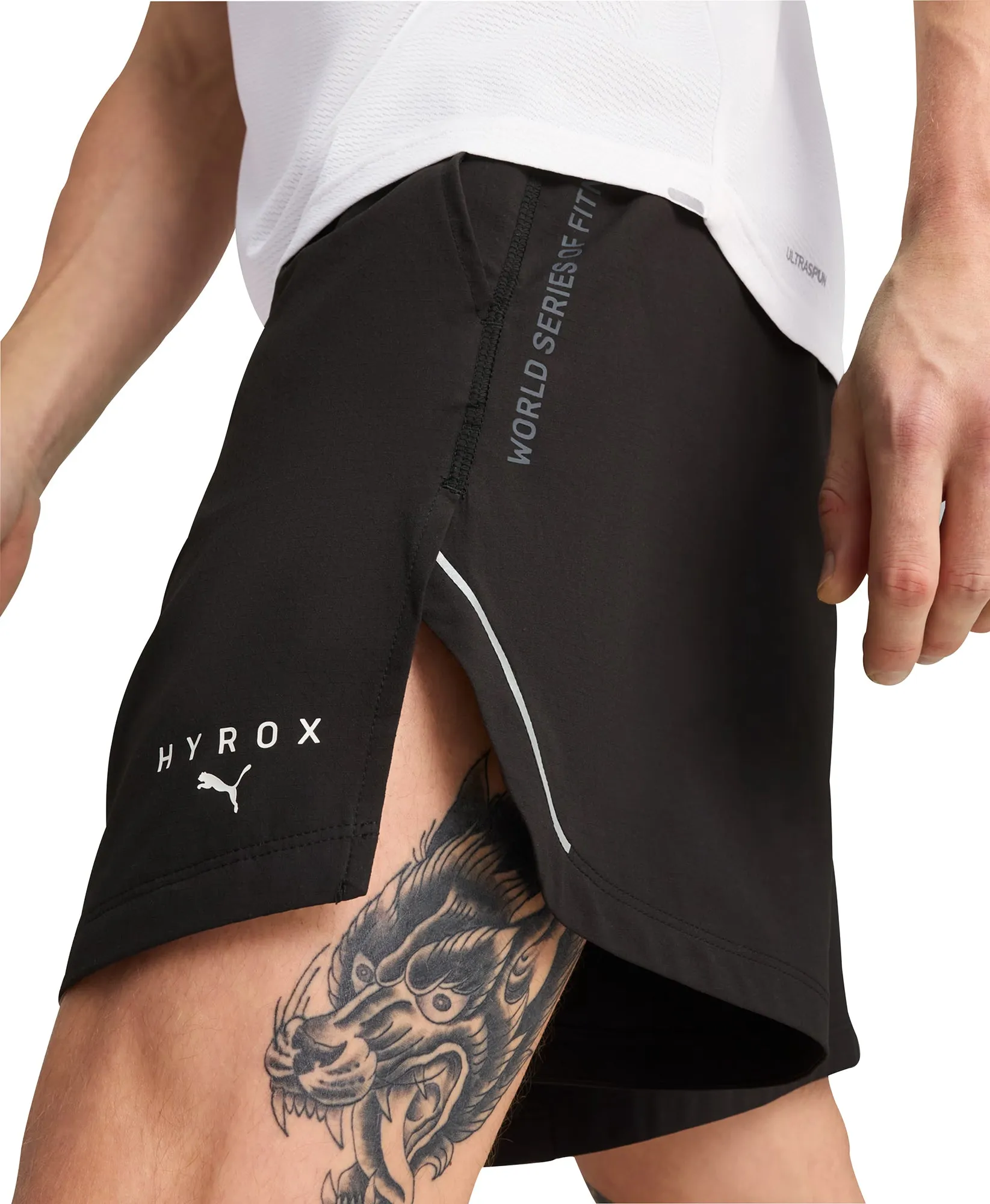 Clothing Puma  Men Puma X HYROX Ultraweave 6 Inch Mens Training Shorts - Black