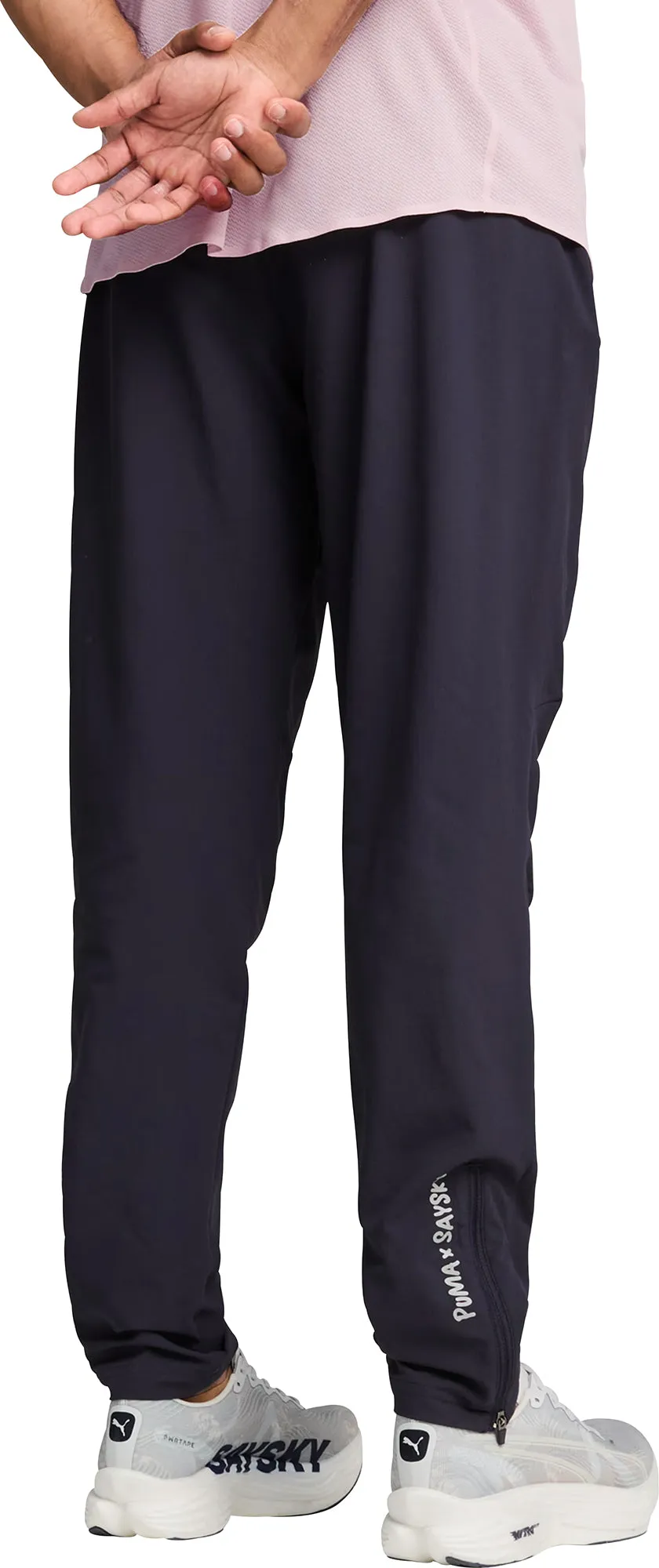 Clothing Puma  Men Puma X SAYSKY Mens Running Pants - Blue