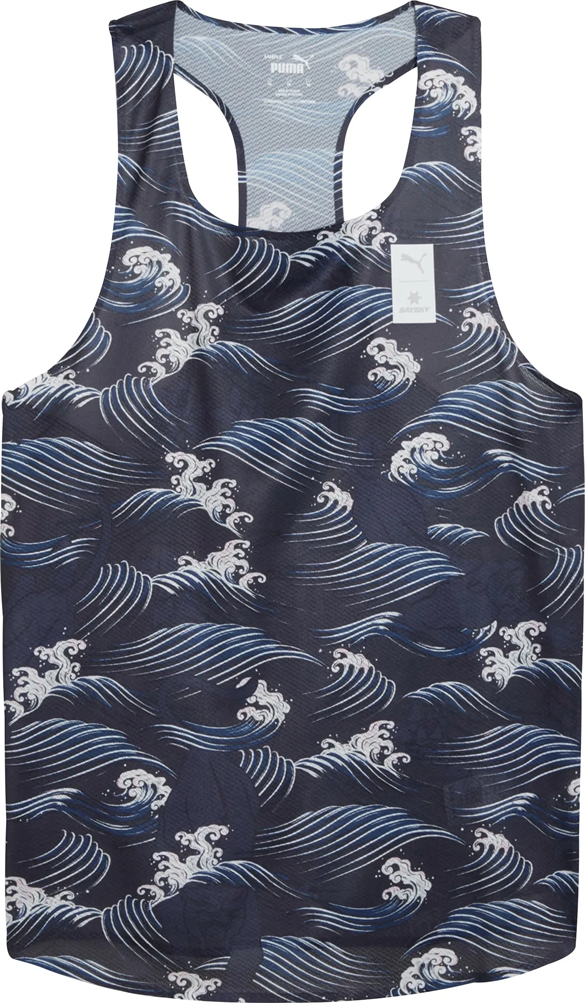 Clothing Puma  Men Puma X SAYSKY Mens Running Vest - Blue